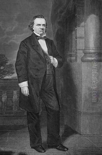 Portrait of Stephen Arnold Douglas (1813-61) Oil Painting by Alonzo Chappel