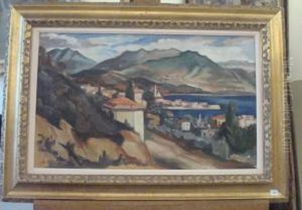 Vue D'ajaccio Oil Painting by Andre Favory