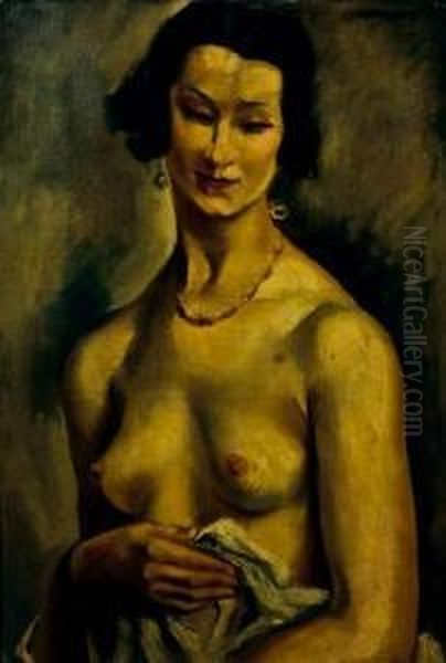 Femme Nue Oil Painting by Andre Favory