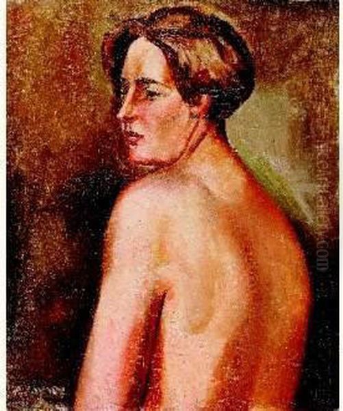 Femme Nue De Trois-quart Oil Painting by Andre Favory