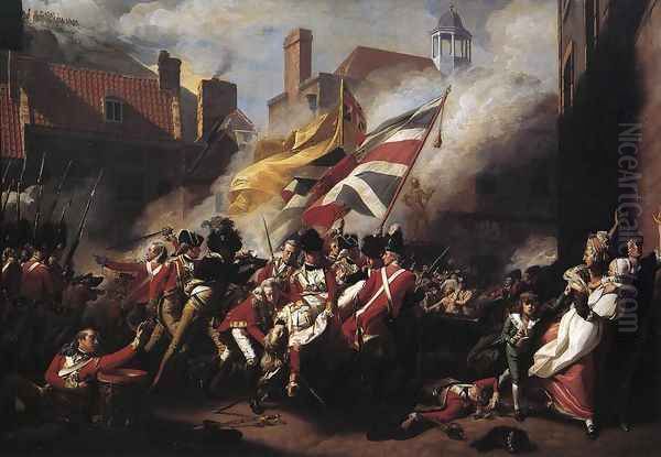 The Death Of Major Pierson Oil Painting by John Singleton Copley