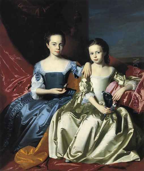 Mary And Elizabeth Royall Oil Painting by John Singleton Copley