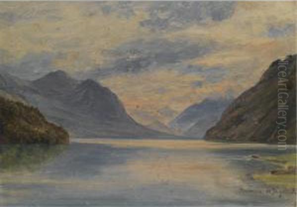 Fra Brunnen, Tyskland (from Brunnen, Tyskland) Oil Painting by Thomas Fearnley