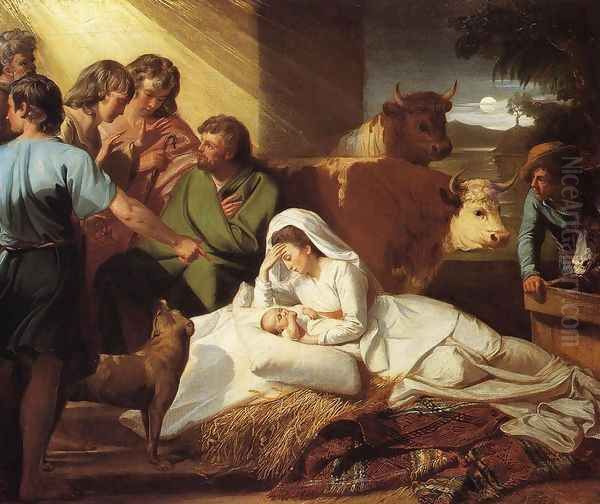 The Nativity Oil Painting by John Singleton Copley