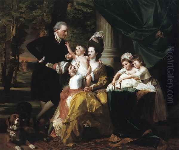 Sir William Pepperrell And Family Oil Painting by John Singleton Copley