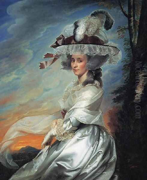 Mrs Daniel Denison Rogers Abigail Bromfield Oil Painting by John Singleton Copley