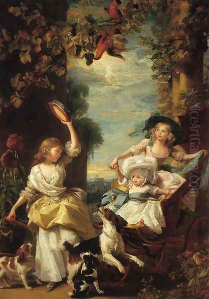 The Three Youngest Daughters Of George III Oil Painting by John Singleton Copley