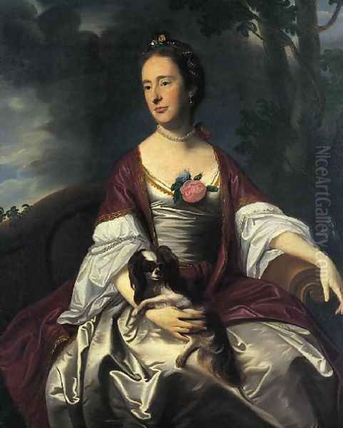 Mrs Jerathmael Bowers Oil Painting by John Singleton Copley