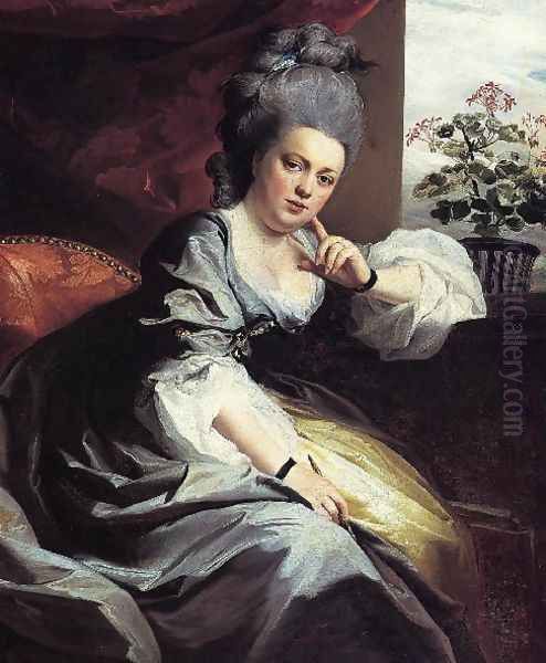 Mrs Clark Gayton Oil Painting by John Singleton Copley