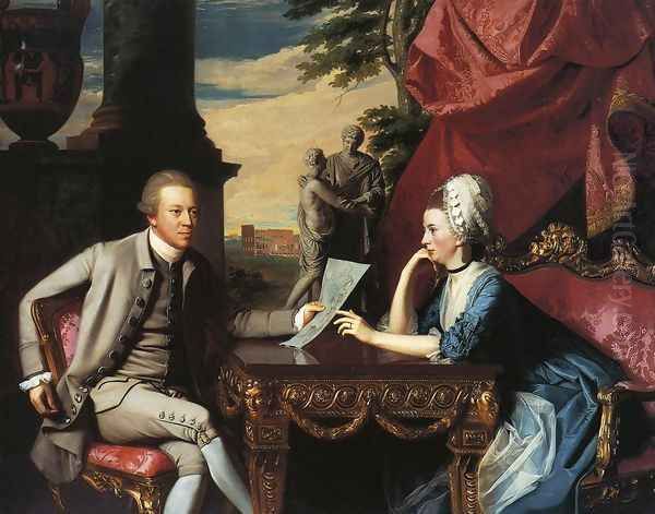 Mr and Mrs Ralph Izard (Alice Delancey) 1775 Oil Painting by John Singleton Copley