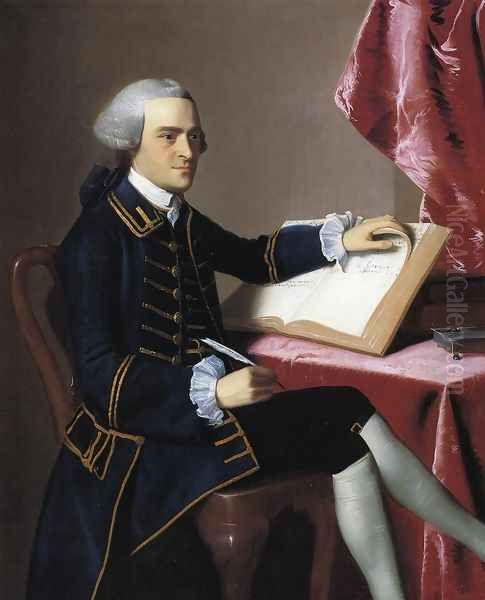 John Hancock Oil Painting by John Singleton Copley