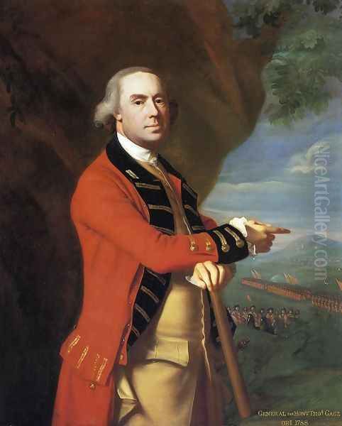 Thomas Gage Oil Painting by John Singleton Copley