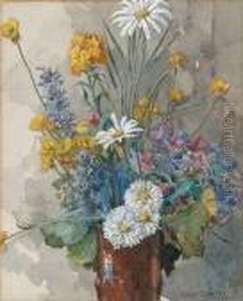 Wiesenblumen Oil Painting by Gustav Feith