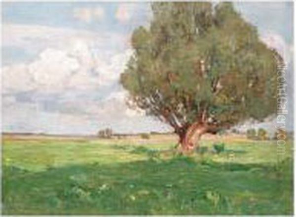 Summertime Oil Painting by Wilhelm Feldmann