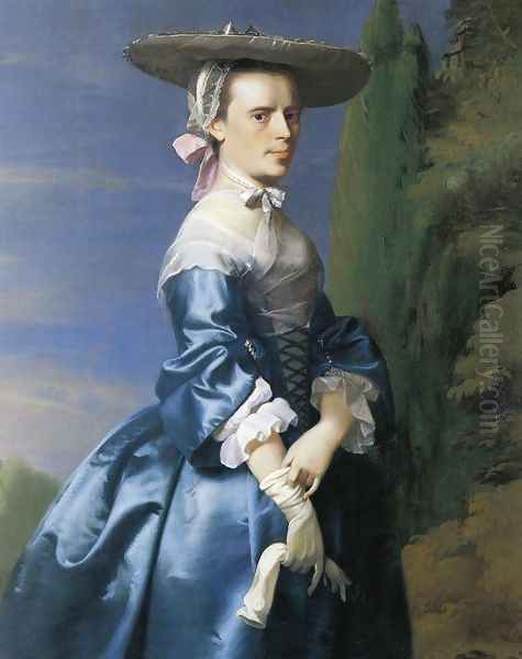 Mrs. Nathaniel Allen (Sarah Sargnet) Oil Painting by John Singleton Copley