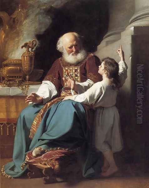 Samuel Reading to Eli the Judgments of God Upon Eli's House Oil Painting by John Singleton Copley