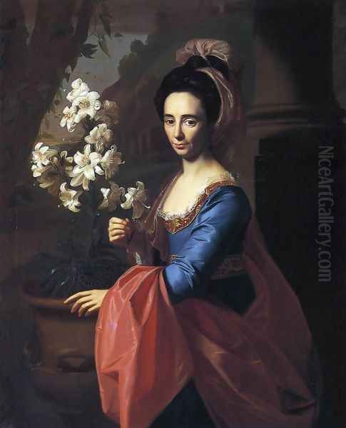 Mrs. Moses Gill (Rebecca Boylston) Oil Painting by John Singleton Copley