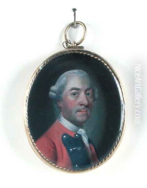 Miniature portrait of Sir John St. Clair Oil Painting by John Singleton Copley