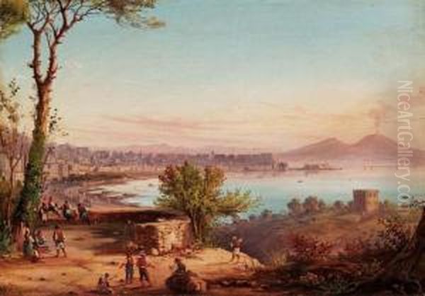 Da Posillipo Oil Painting by Salvatore Fergola