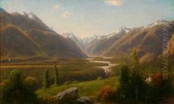 Cypress Valley, Chile Oil Painting by Henry Augustus Ferguson