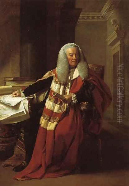 Portrait of William Murray (1705-93), 1st Earl of Mansfield, 1782-83 Oil Painting by John Singleton Copley