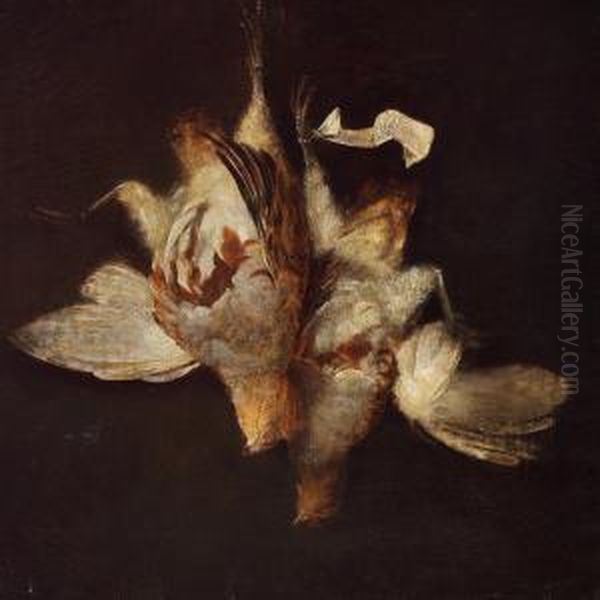 Nature Morte With Winged Game Oil Painting by William Gowe Ferguson