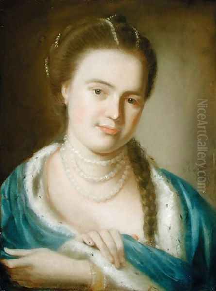 Portrait of Mrs Gawen Brown (Elizabeth Byles), 1763 Oil Painting by John Singleton Copley