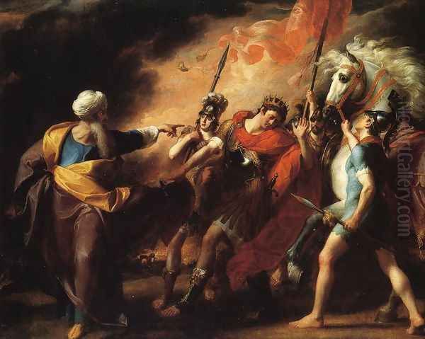 Saul Reproved by Samuel for Not Obeying the Commandments of the Lord Oil Painting by John Singleton Copley