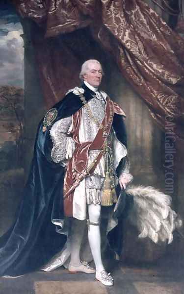 George John Spencer, 1st Lord of the Admiralty in Garter Robes Oil Painting by John Singleton Copley