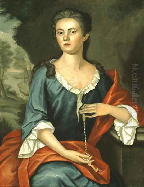 Mrs Joseph Mann (Bethia Torrey) 1753 Oil Painting by John Singleton Copley