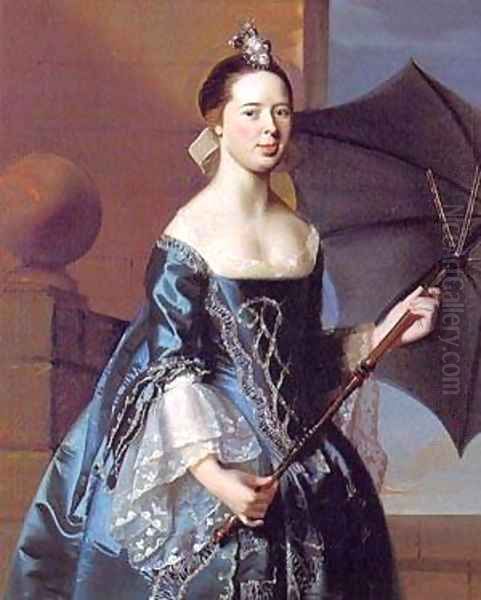 Mrs Benjamin Pickman (Mary Toppan) 1763 Oil Painting by John Singleton Copley