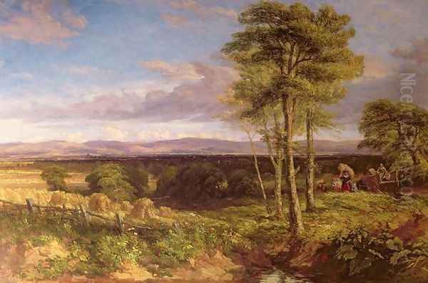 A Vale of Clwyd 1846 Oil Painting by David Cox