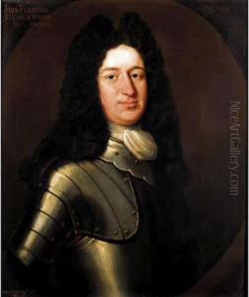 Portrait Of John Fleming, 6 Th Earl Of Wigton (1673-1744) Oil Painting by Benjamin Ferrers