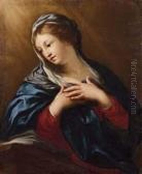 Madonna Annunciata Oil Painting by Ciro Ferri