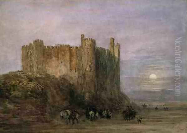 Laugharne Castle, 1849 Oil Painting by David Cox