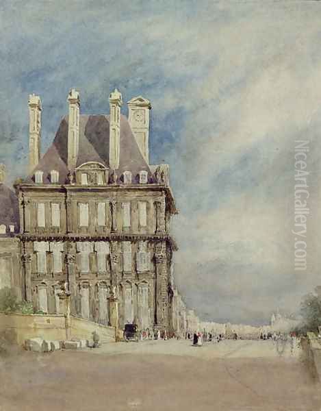 Pavillon de Flore, Tuileries, Paris Oil Painting by David Cox