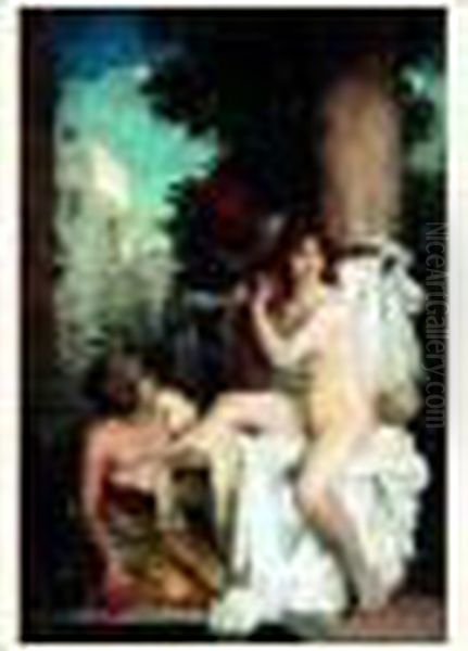 La Toilette Oil Painting by Gabriel Joseph Marie Augustin Ferrier