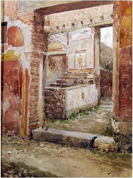 Pompei Oil Painting by Antonio Ferrigno