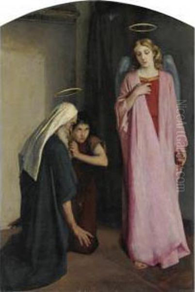 San Tobia Oil Painting by Egisto Ferroni