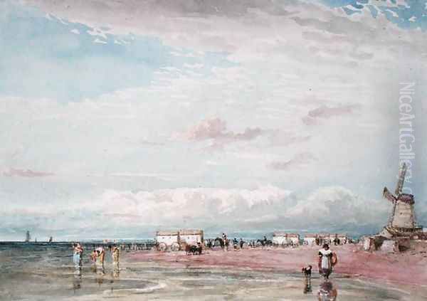 North Shore, Liverpool Oil Painting by David Cox