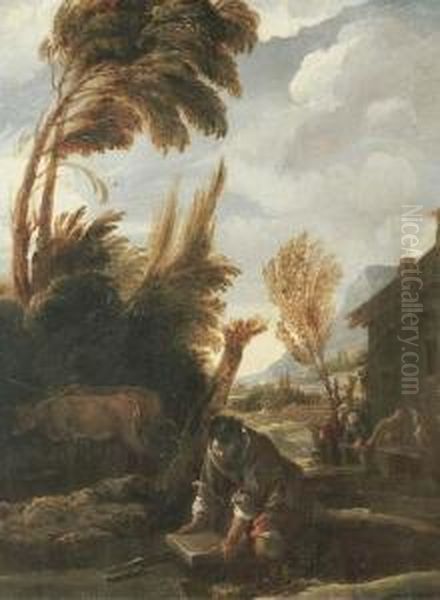 The Parable Of The Treasure Hidden In The Field Oil Painting by Domenico Fetti