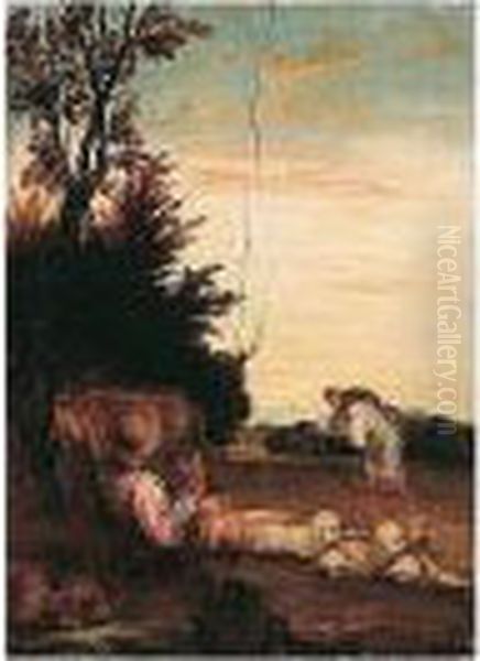 The Parable Of The Lost Sheep Oil Painting by Domenico Fetti