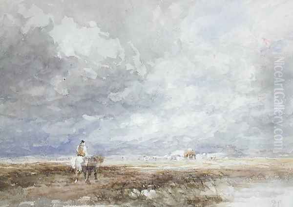 Going to the Hayfield, c.1855 Oil Painting by David Cox