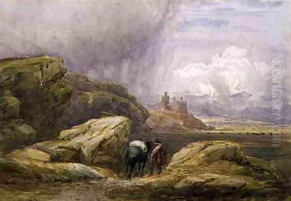 Harlech Castle, 1836 Oil Painting by David Cox