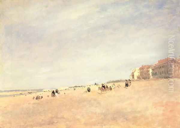 Rhyl Sands, c.1854 Oil Painting by David Cox