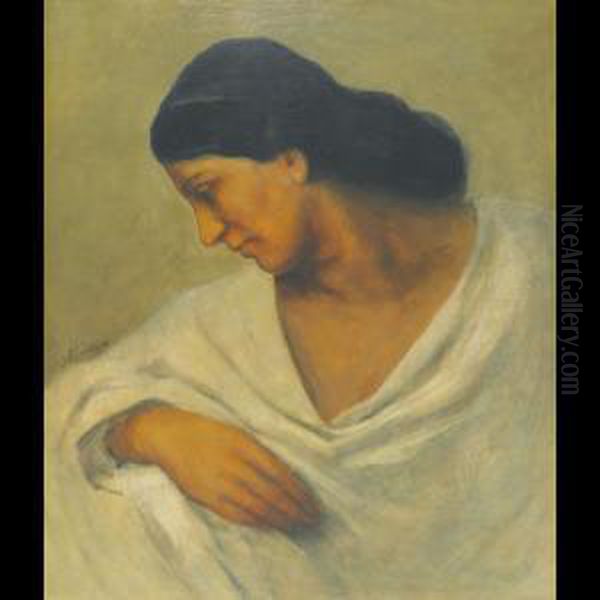 Contemplation Oil Painting by Anselm Feuerbach