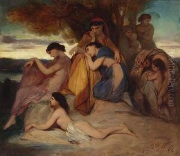 Allegorische Szene: Oil Painting by Anselm Feuerbach