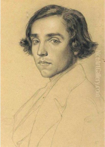 Portrait Of A Young Man Oil Painting by Anselm Feuerbach