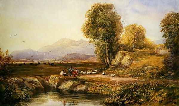 The Vale of Conwy Oil Painting by David Cox