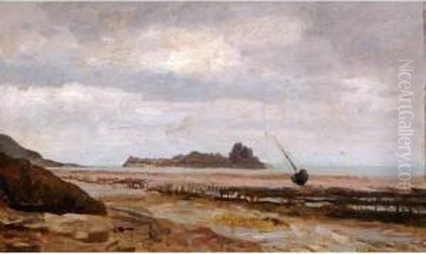 Maree Basse Oil Painting by Jacques Eugene Feyen